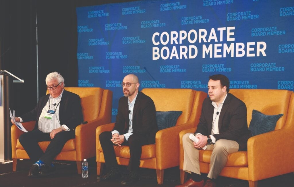 Speakers onstage at Director's forum