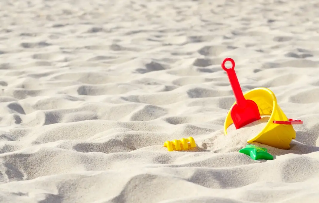 Toys on the sand