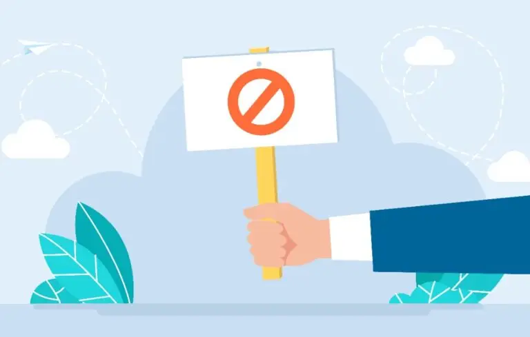 man hand holding placard with no sign