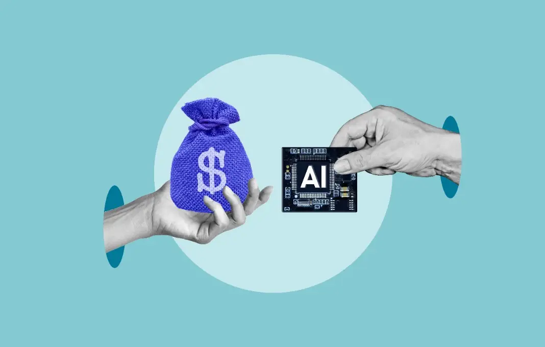 human trading money for processor
